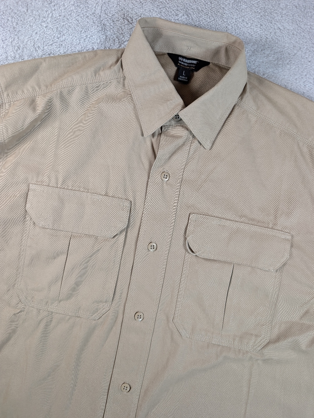 Blackhawk ITS Tourniquet Shirt‎ Mens L Khaki Tactical Warrior Wear